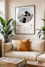 Kişiye Özel Daire Fotoğraflı Müzik Posteri Duvar Tablosu, Sevdiklerinize Özel Hediye - Görsel 3