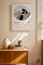 Kişiye Özel Daire Fotoğraflı Müzik Posteri Duvar Tablosu, Sevdiklerinize Özel Hediye - Görsel 8