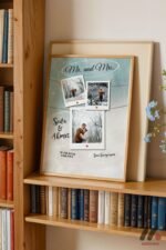 Kişiye Özel Mr and Mrs Polaroid Düğün Posteri Duvar Tablosu, Sevdiklerinize Özel Hediye - Görsel 5