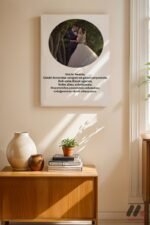 Kişiye Özel Şiirli Daire Fotoğraf Posteri Duvar Tablosu, Sevdiklerinize Özel Hediye - Görsel 8