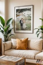 Kişiye Özel Wedding Tarihli Düğün Posteri Duvar Tablosu, Sevdiklerinize Özel Hediye - Görsel 3