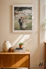 Kişiye Özel Wedding Tarihli Düğün Posteri Duvar Tablosu, Sevdiklerinize Özel Hediye - Görsel 8