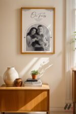 Kişiye Özel Our Family Kemerli Aile Posteri Duvar Tablosu, Sevdiklerinize Özel Hediye - Görsel 4