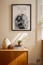 Kişiye Özel Our Family Kemerli Aile Posteri Duvar Tablosu, Sevdiklerinize Özel Hediye