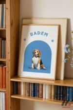 Kişiye Özel İsimli Evcil Hayvan Posteri Köpek Duvar Tablosu, Sevdiklerinize Özel Hediye - Görsel 5
