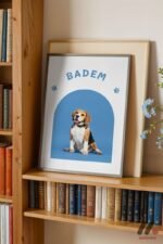 Kişiye Özel İsimli Evcil Hayvan Posteri Köpek Duvar Tablosu, Sevdiklerinize Özel Hediye - Görsel 2