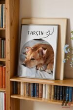 Kişiye Özel İsimli Köpek Posteri Duvar Tablosu, Sevdiklerinize Özel Hediye - Görsel 2