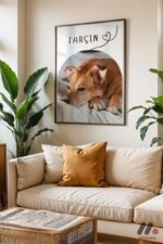 Kişiye Özel İsimli Köpek Posteri Duvar Tablosu, Sevdiklerinize Özel Hediye - Görsel 3
