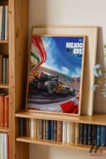 Mexico City Yarış Afişi Duvar Tablosu, Oto Severlere Özel Hediye - Görsel 5