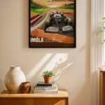 Imola Grand Prix Afişi Duvar Tablosu, Oto Severlere Özel Hediye