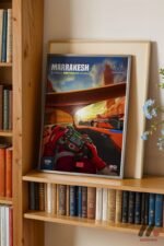 Marrakesh Yarış Afişi Duvar Tablosu, Oto Severlere Özel Hediye - Görsel 2