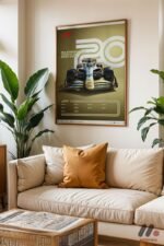 Formula 1 70. Yıl Anma Afişi Duvar Tablosu, Oto Severlere Özel Hediye - Görsel 6