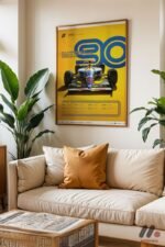 Formula 1 90. Yıl Anma Afişi Duvar Tablosu, Oto Severlere Özel Hediye - Görsel 6