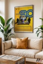 Formula 1 90. Yıl Anma Afişi Duvar Tablosu, Oto Severlere Özel Hediye - Görsel 3