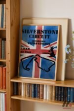 Silverstone Pist Haritası İngiltere Duvar Tablosu, Oto Severlere Özel Hediye - Görsel 5