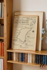 Isle of Man TT Pist Haritası Duvar Tablosu, Oto Severlere Özel Hediye - Görsel 5