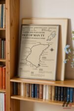 Isle of Man TT Pist Haritası Duvar Tablosu, Oto Severlere Özel Hediye - Görsel 2