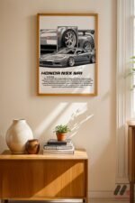 Honda NSX NA1 JDM Araba Posteri Duvar Tablosu, Oto Severlere Özel Hediye - Görsel 4