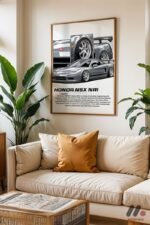 Honda NSX NA1 JDM Araba Posteri Duvar Tablosu, Oto Severlere Özel Hediye - Görsel 6