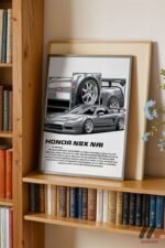 Honda NSX NA1 JDM Araba Posteri Duvar Tablosu, Oto Severlere Özel Hediye - Görsel 2