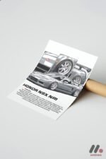 Honda NSX NA1 JDM Araba Posteri Duvar Tablosu, Oto Severlere Özel Hediye - Görsel 7