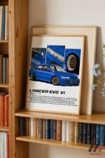 Mitsubishi Lancer Evo VI JDM Poster Duvar Tablosu, Oto Severlere Özel Hediye - Görsel 5