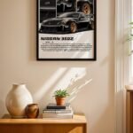Nissan 350Z JDM Araba Posteri Duvar Tablosu, Oto Severlere Özel Hediye