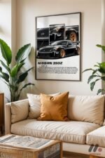 Nissan 350Z JDM Araba Posteri Duvar Tablosu, Oto Severlere Özel Hediye - Görsel 3