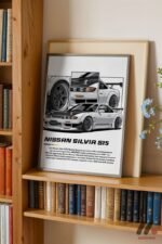 Nissan Silvia S15 JDM Poster Duvar Tablosu, Oto Severlere Özel Hediye - Görsel 2