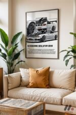 Nissan Silvia S15 JDM Poster Duvar Tablosu, Oto Severlere Özel Hediye - Görsel 3