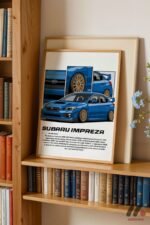 Subaru Impreza JDM Araba Posteri Duvar Tablosu, Oto Severlere Özel Hediye - Görsel 5