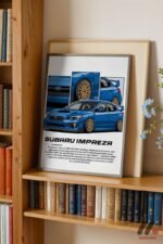 Subaru Impreza JDM Araba Posteri Duvar Tablosu, Oto Severlere Özel Hediye - Görsel 2