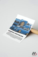 Subaru Impreza JDM Araba Posteri Duvar Tablosu, Oto Severlere Özel Hediye - Görsel 7