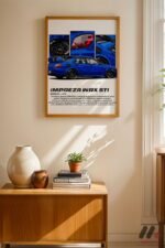 Subaru Impreza WRX STI JDM Poster Duvar Tablosu, Oto Severlere Özel Hediye - Görsel 4