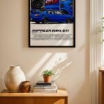Subaru Impreza WRX STI JDM Poster Duvar Tablosu, Oto Severlere Özel Hediye