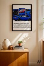 Subaru Impreza WRX STI JDM Poster Duvar Tablosu, Oto Severlere Özel Hediye