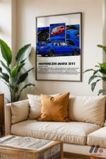 Subaru Impreza WRX STI JDM Poster Duvar Tablosu, Oto Severlere Özel Hediye - Görsel 3