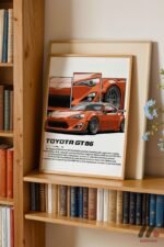 Toyota GT86 JDM Araba Posteri Duvar Tablosu, Oto Severlere Özel Hediye - Görsel 5
