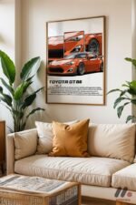 Toyota GT86 JDM Araba Posteri Duvar Tablosu, Oto Severlere Özel Hediye - Görsel 6