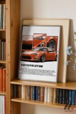 Toyota GT86 JDM Araba Posteri Duvar Tablosu, Oto Severlere Özel Hediye - Görsel 2