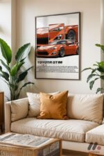 Toyota GT86 JDM Araba Posteri Duvar Tablosu, Oto Severlere Özel Hediye - Görsel 3