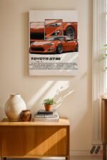 Toyota GT86 JDM Araba Posteri Duvar Tablosu, Oto Severlere Özel Hediye - Görsel 8