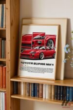 Toyota Supra MK4 JDM Poster Duvar Tablosu, Oto Severlere Özel Hediye - Görsel 5