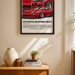 Toyota Supra MK4 JDM Poster Duvar Tablosu, Oto Severlere Özel Hediye