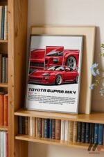 Toyota Supra MK4 JDM Poster Duvar Tablosu, Oto Severlere Özel Hediye - Görsel 2