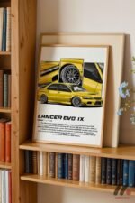 Mitsubishi Lancer Evo IX JDM Poster Duvar Tablosu, Oto Severlere Özel Hediye - Görsel 5