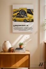 Mitsubishi Lancer Evo IX JDM Poster Duvar Tablosu, Oto Severlere Özel Hediye - Görsel 8