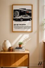 Toyota AE86 Trueno JDM Poster Duvar Tablosu, Oto Severlere Özel Hediye - Görsel 4