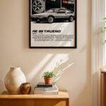 Toyota AE86 Trueno JDM Poster Duvar Tablosu, Oto Severlere Özel Hediye