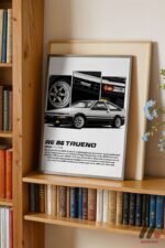 Toyota AE86 Trueno JDM Poster Duvar Tablosu, Oto Severlere Özel Hediye - Görsel 2